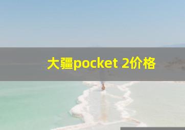 大疆pocket 2价格